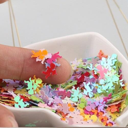 About 7200Pcs 200g Paillettes Sequins Angel Shape PVC Sequin Nail Art Wedding Decoration Confetti Kids DIY for Needlework 8mm