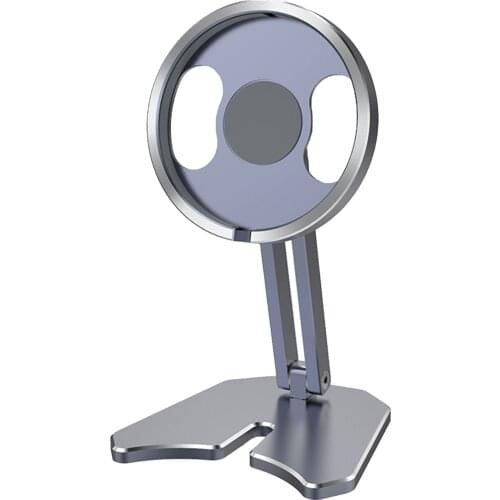 Phone Stand For MagSafe Car Wireless Charger Foldable Adjustable Aviation Aluminum Alloy Charging Car Holder For Iphone12