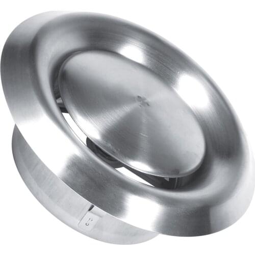 Adjustable Wall Ceiling Home Stainless Steel Air Vent Round Ventilation Duct Cover (100mm) Beautiful And Low Noise