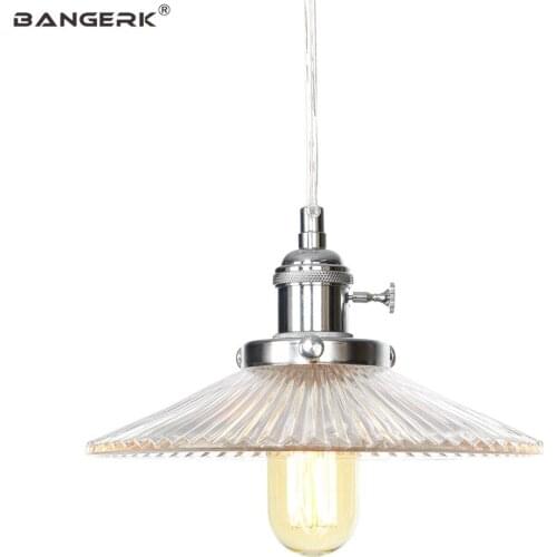 Nordic Design LED Hanging Lights Loft Decor Modern Pendant Lamp Iron Glass Adjust Switch Dining Room Home Lighting Droplight