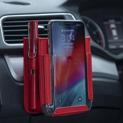Spot Multifunctional Car Pocket Automotive Air Vent Mobile Phone Storage Pouch Small Bag Car Styling
