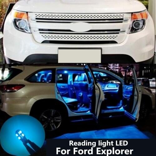 Reading Light LED For Ford Explorer 2011-2018 Interior Light Interior Light White Blue Explorer Light Conversion