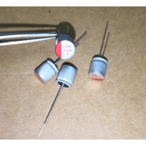 50PCS 6.3V 1000uF 8x8 Solid Aluminum Electrolytic Capacitor for Computer Mainboard Video Card/Graphics Card