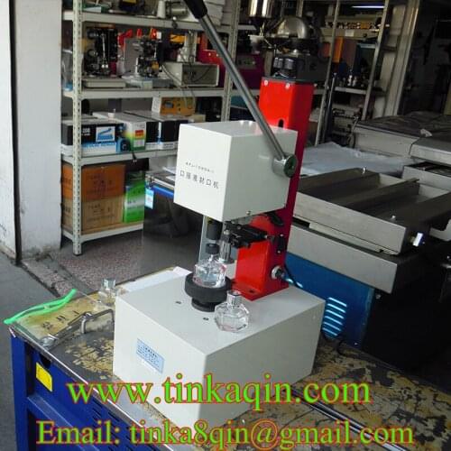 KFJ-1035-I oral liquid sealing machine bottle Sealer Locking machine Metal cover Perfume bottle sealing machine Aluminum cover c