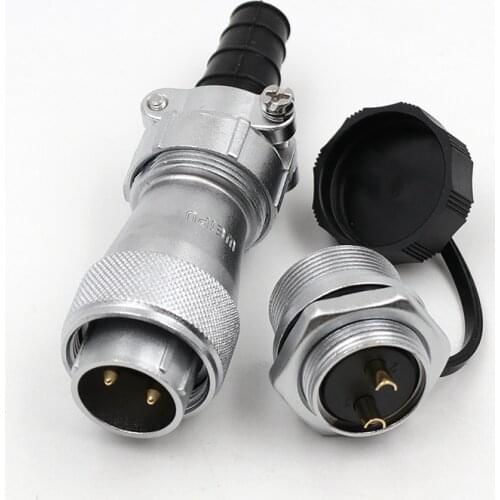 WEIPU WF20 TI+ZM Waterproof Soldering Extension Cable Electrical Aviation Wire Connector Industrial M20 2 3 4 5 6 7 9 12 15 Pin