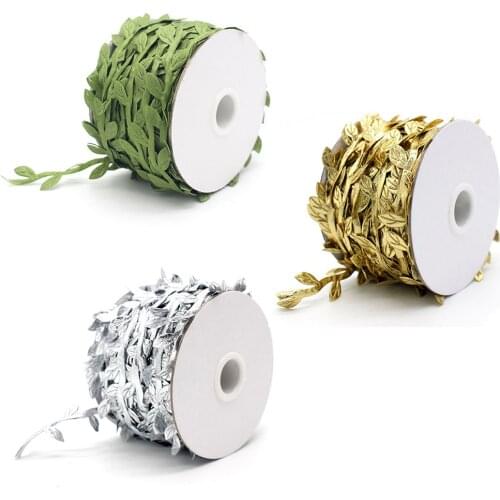 30/40M Artificial Vine Leaf Decoration Vivid Rattan Leaf Green Grass Fake Plants Cord String Leaves For Home Garden Party Decor