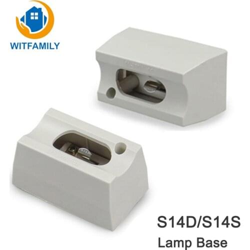 1pcs S14S S14D Lamp Socket Base Mirror Wall Light Holder One Base Two Base Lamp Tube Holder Adapter