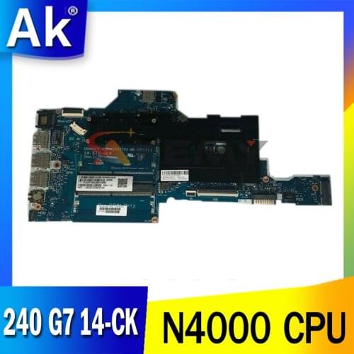 100% working 100% Hp 240 G7 14-CK motherboard with N4000 CPU L23234-601 6050A2977701-MB-A03 tested ok