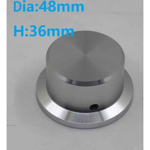 48*36MM All Aluminum Alloy Solid Volume Knob Audio Amplifier Potentiometer Knob