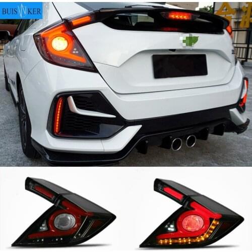 Car Styling for HONDA CIVIC X 10th Hatchback LED tail light CIVIC LED Rear Lamp DRL+Brake Trunk