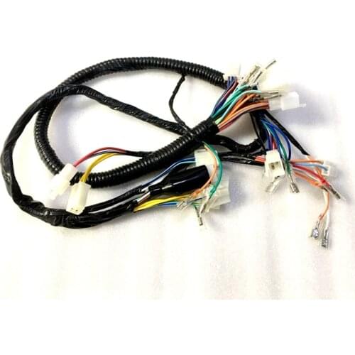 Free shipping motorcycle GN125 GS125 entire vehile cable wire line for Suzuki 125cc GN GS 125 electric full assembly spare parts