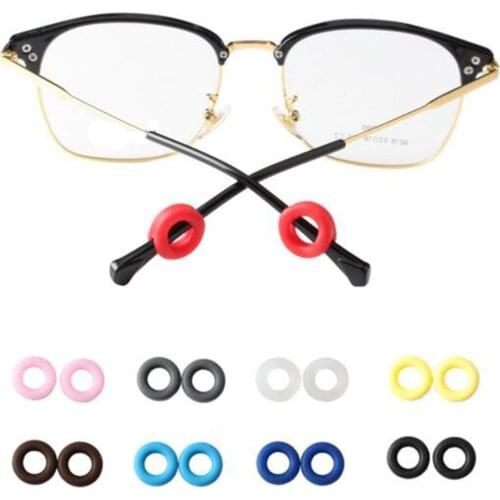Eyeglass Temple Tips Sleeve Retainer Silicone Anti-slip Holder Elastic Comfort Glasses Ear Hook Mirror Leg Glasses Accessories