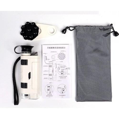 Childrens Microscope Portable Mini Science Experiment Biology Major Pupils High Magnification Optics New Year Gift for Kids