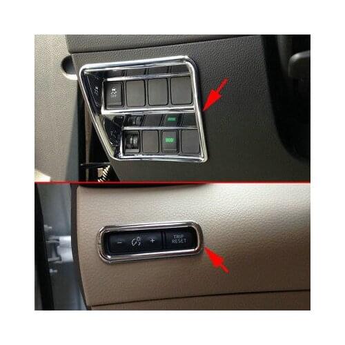 For Nissan Rogue Qashqai Dashboard Head Light Adjust Switch Chrome Cover Overlay