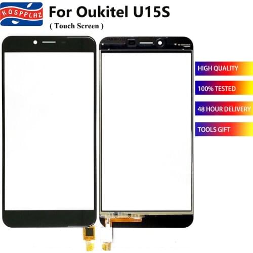 For Oukitel U15S Touch Screen Sensor 100% tested Glass Panel Replacement Oukitel u15s Smart Phone Perfect Repair Prat