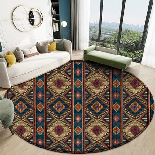Home Decorative Pad Indian Style Printed Flannel Area Rug Room Area Rug New Welcome Floor Bedroom Living Room Pad Foot Carpet