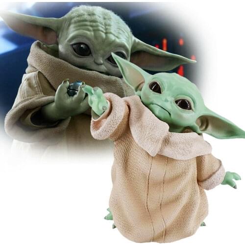 8cm Disney Star Wars Mandalorian Yoda Baby Collection Action Figure Toy PVC Car Decoration Toy Doll Children Christmas Gifts