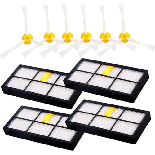 Filters for IRobot Roomba 805 880 980 860 960 Parts,HEPA Filters Side Brushes Vacuum Cleaners Accessories