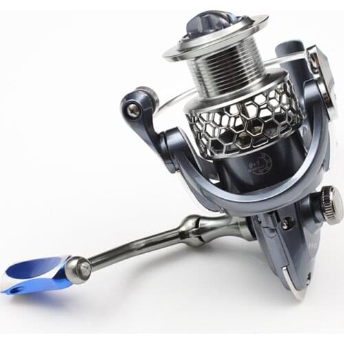KAWA 2017 New HAWK Fishing Spinning Reel Double color Alluminum Alloy Handle Knob 9+1 Bearings Gear Ratio 5.2:1 Left and Right