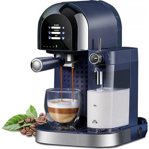 KCF-1001 3-In-1 Latte And Cappuccino Espresso Machine Italian Steam Milk Frother NTC Temperature Controlled Removable Water Tank