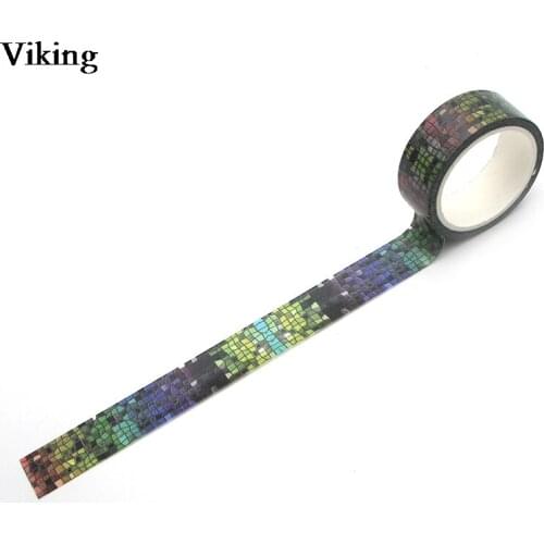 20pcs/set 15mmX5m Grid Decorative Washi Tape Diy Scrapbooking Masking Tape Cool Adhesive Tapes Scrapbooking Stickers Decal G0164