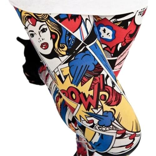 LJCUIYAO Print Flower Leggings Leggins Guitar Plaid Pants Fashion Stripe Women Aptitud Fitness Push Up Sportswear Solid Trousers