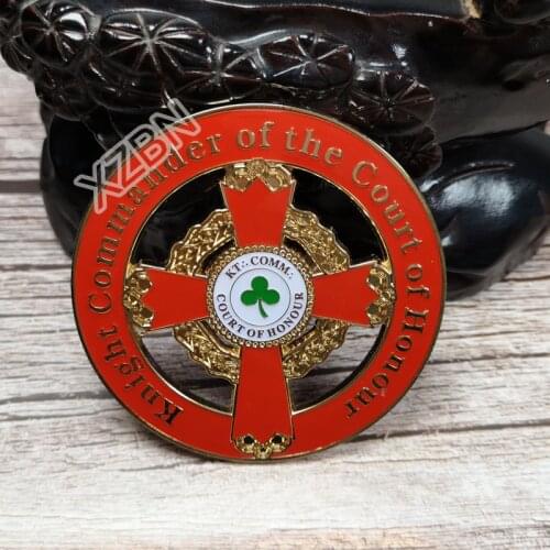 Masonic Car Badge Emblem Mason Freemason BCM13 Knight Commander of the Court of Honour exquisite paint technique decoraction