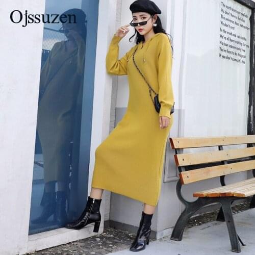 Ojssuzen Fashionable Knitted Dresses