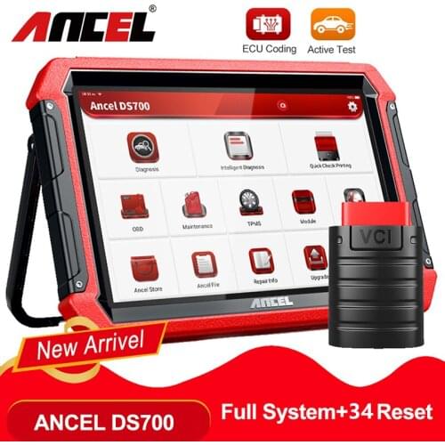 ANCEL Professional Diagnostic Tool OBD2 Scanner DS700 ECU Coding Active Test DPF TPMS Oil Reset TPMS Programming OBDII Diagnose