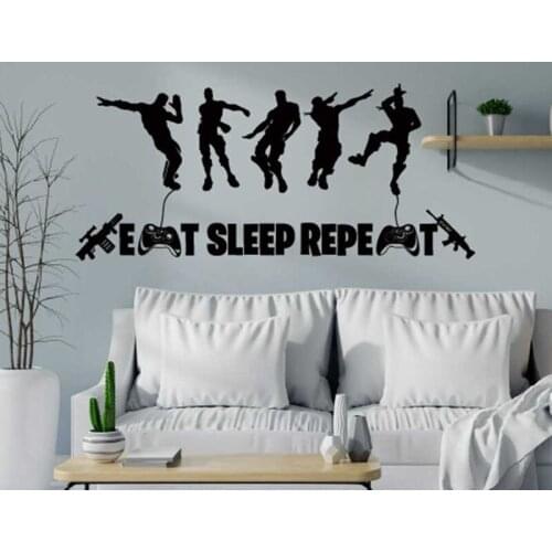 PS4 X-box Games Vinyl Wall Sticker Game Room Kids Room Wall Art Nursery Child Bedroom Dancer Game Gun Home PVC Decor Decal E932