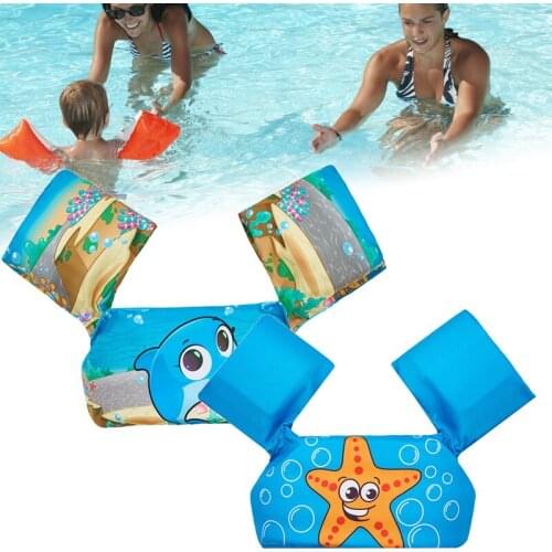Children Kids Life Jackets Vest Safety Swimming Circle Pool Cartoon Float Durable Accessories QW