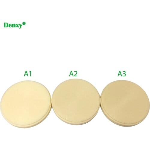 Denxy 5pcs Dental PMMA Blocks Pmma milling discs Dental Material lab for Make Temporary Bridge Dental Restorations Resin block