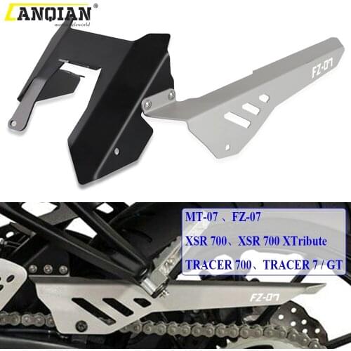 Motorcycle CNC Chain Guard Decorative Protector Cover For YAMAHA FZ-07 FZ07 FZ 07 2013-2016 2017 2018 2019 2020 2021 Accessories