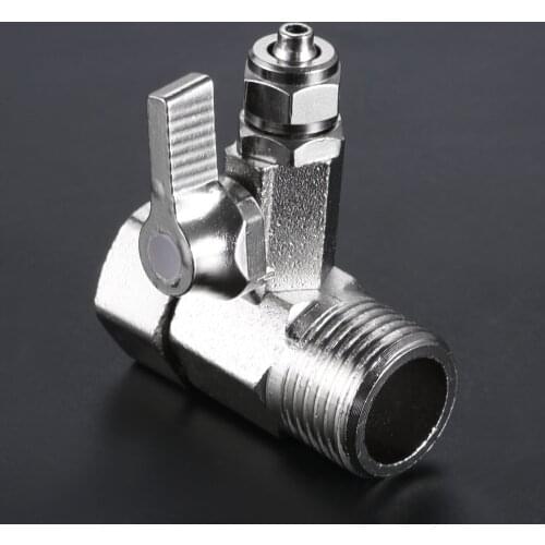 1PC Tee RO Feed Water Adapter 1/2'' to 1/4'' Faucet Water Filter Ball Valve Tap Connector Valve For Hardware Tools