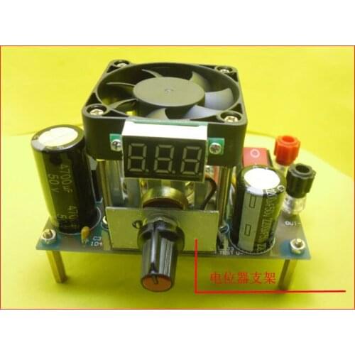 3A LM338k voltage regulator module power adjustable linear step-down module display