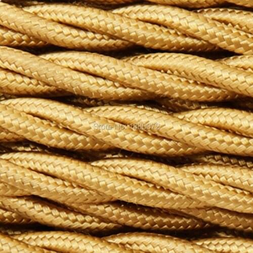 2*0.75mm Antique Industrial Lamp Rayon/Cotton Braided cable Cloth Covered Electrical Wire