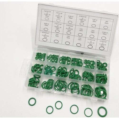 270PCS AS-568 inch standard Green O-Ring Kit assortment for air-conditioning