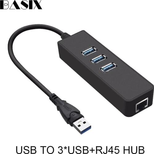 Basix USB Ethernet Adapter USB 3.0 Network Card to RJ45 Lan for PC Windows 10 Gigabit RJ45 Network Adapter Usb Ethernet