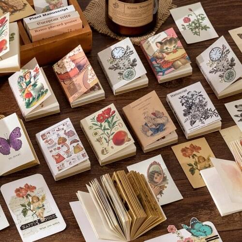 Medieval Series Memo Pads Sticky Notes Retro Paper diary Scrapbooking Stickers Junk Journal School stationery Notepad