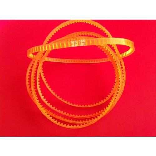 Household selvage machine copy machine motor motor single-sided tooth belt MB-380 circumference 380mm