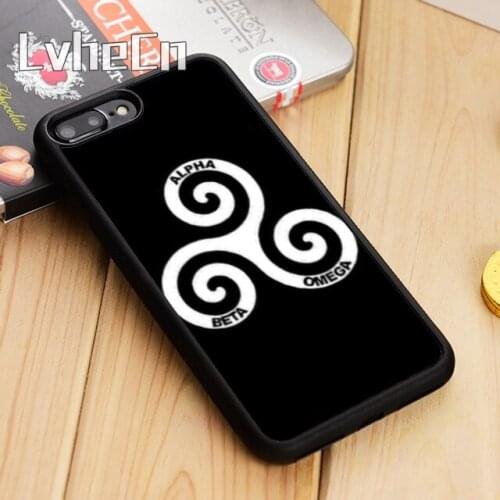 LvheCn ALPHA BETA OMEGA TEEN WOLF Phone Case Cover For iPhone 11 12 Pro X XR XS MAX 5 6 6S 7 8 Plus samsung s7 s8 s9 s10 note 8