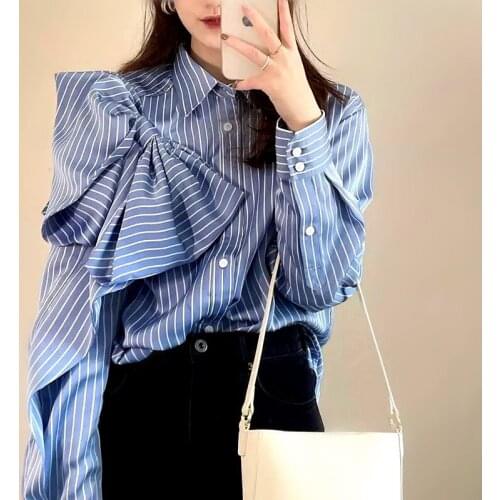 DAUHYIOM Women's Blue Shirts