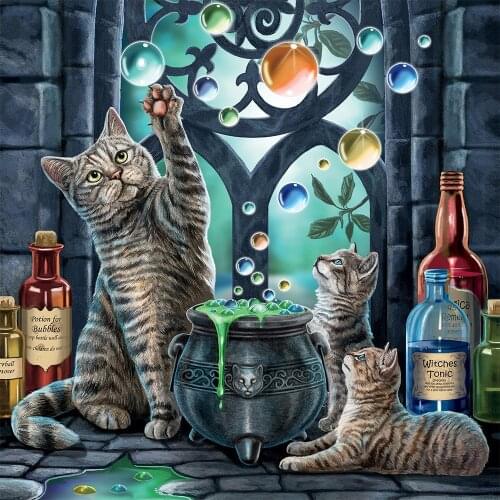 Evershine 5D DIY Diamond Embroidery Cat Cartoon Cross Stitch Sale Diamond Painting Animal Handcraft Hobby Rhinestone Kit Gift