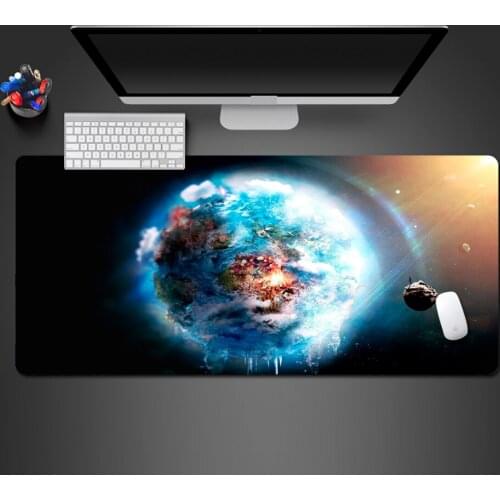 Space Blue Planet Creative Mouse Pad High Quality Gamers Large Game Pads Home Computer Keyboard Mousepad Hot Gaming Mouse Pad