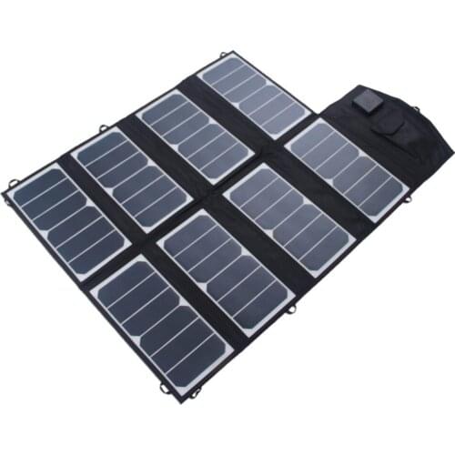 Hot selling portable solar panels 18v 52W charger for laptop
