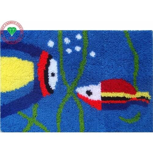 Needlework Latch hook rug kits Handmade carpet Carpet embroidery Stitch threads knitting needles sets embroidery stitch thread