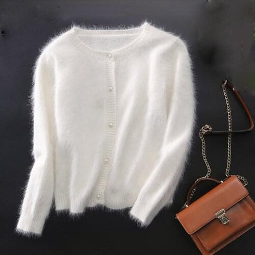 Mink cashmere sweater women cashmere cardigans knitted pure mink coat free shipping S1901