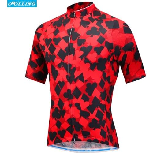 Poker Type NEW Orolling Cycling Jersey Tops Bike Sports Wear Free Shipping
