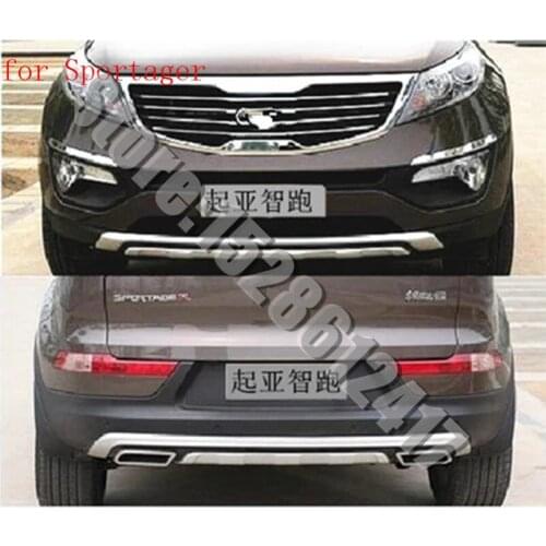 ABS Front+Rear bumper cover trim plastic Bumper bars front and rear bumper for 2011~2017 Kia Sportager Car-styling