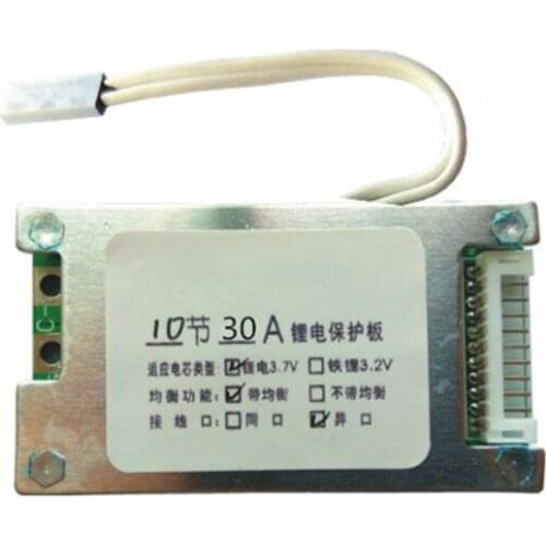 BMS 10S 30A 36V Li-ion Lithium Battery Charge Board 18650 with Protection Balancer PCM 10S BMS Balance Charging Circuit Board